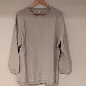 Aerie Women's Ribbed Crewneck Sweater - Light Beige